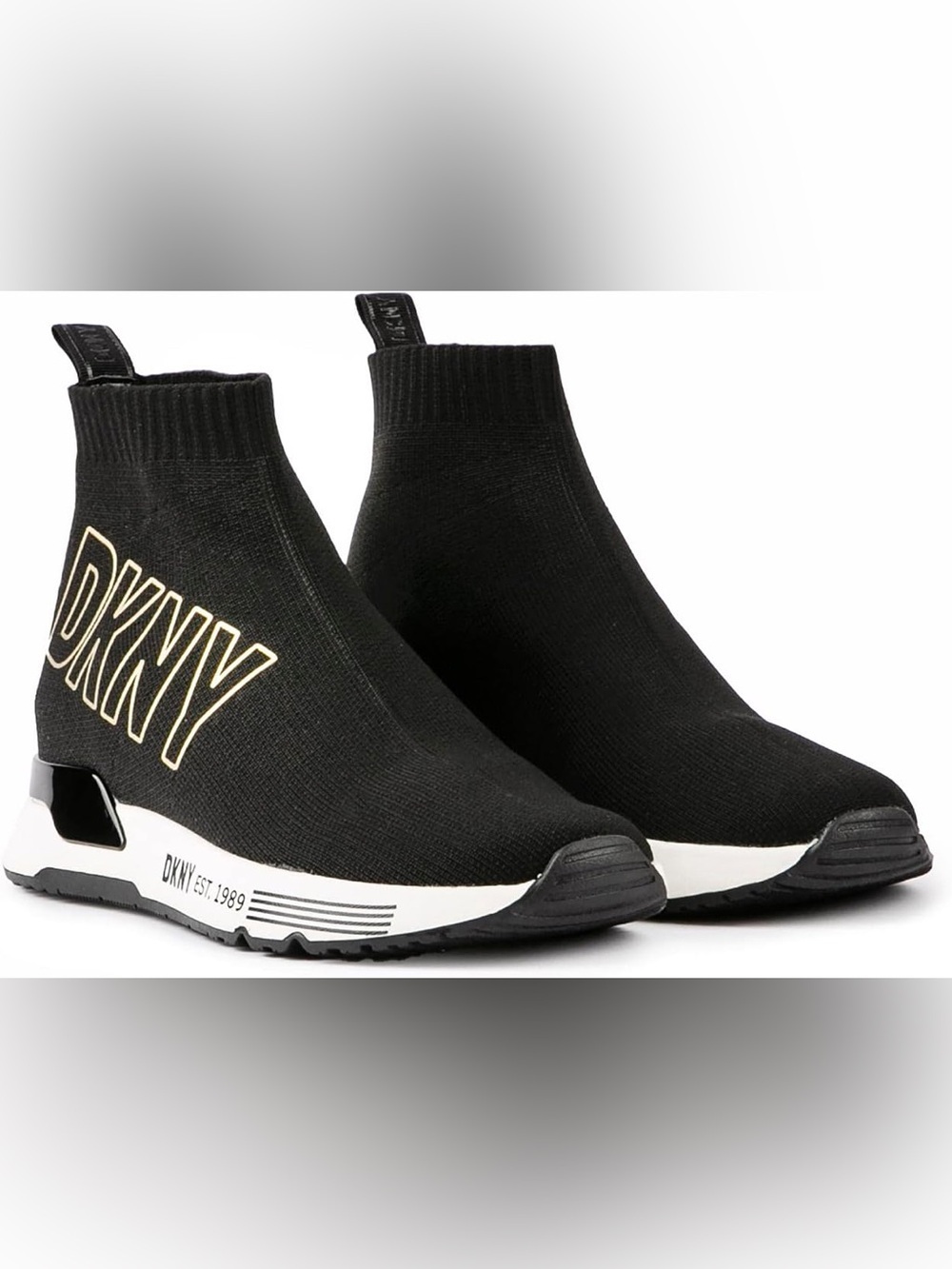 🖤🖤 DKNY Womens Nona Sock Slip on Sneaker Size US 7